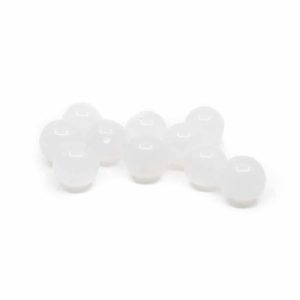 Piedras Sueltas de Jade Blanco - 10 piezas (8 mm)