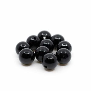 Piedras Sueltas de Turmalina Negra - 10 piezas (8 mm)