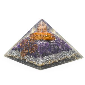 Pirámide de Orgonita Amatista - Vastu - (70 mm)