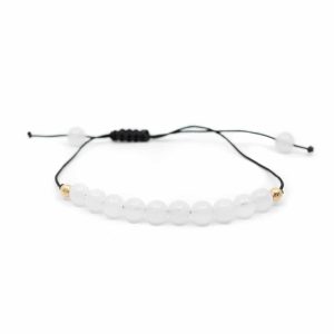 Pulsera de Jade Blanco Ajustable