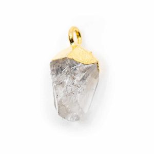 Colgante Piedra de Nacimiento Abril Diamante Herkimer (10 mm)
