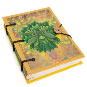 Cuaderno Hecho a Mano El Hombre Verde Celta (18 x 13 cm)