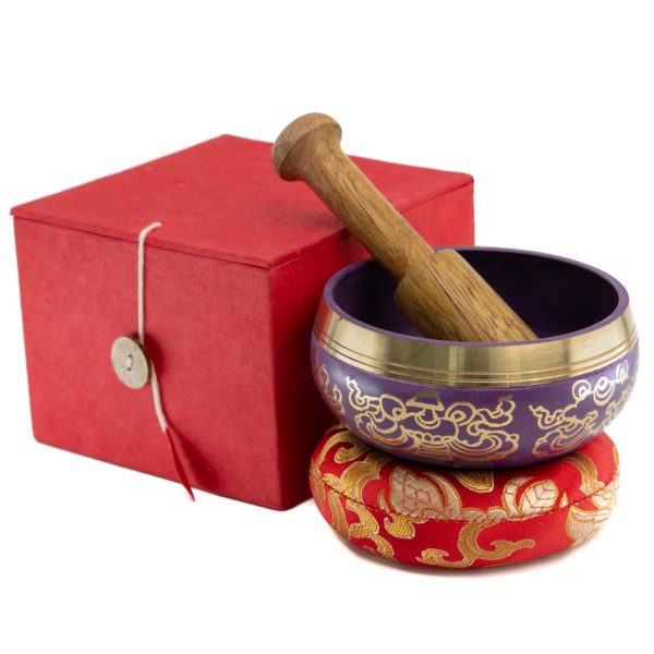 Set de Regalo de Cuenco Tibetano Mandala - Morado